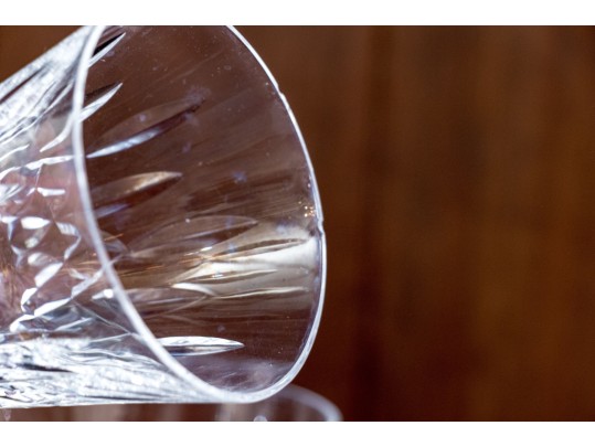 Set Of Nine Waterford Cut Crystal Stemware