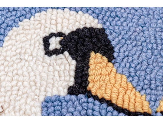 Handmade Welcome Friends Wool Mat