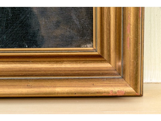 Ernest De Nagy (Hungarian-American, 1881-1952) Oil On Canvas, Girl Playing With Doll