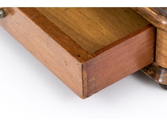 Antique Inkwell On Stand With Two Bottles