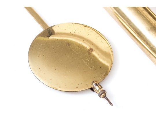 Mid-Century German Kienzle Teak Mechanical Wall Clock With Pendulum And Weights