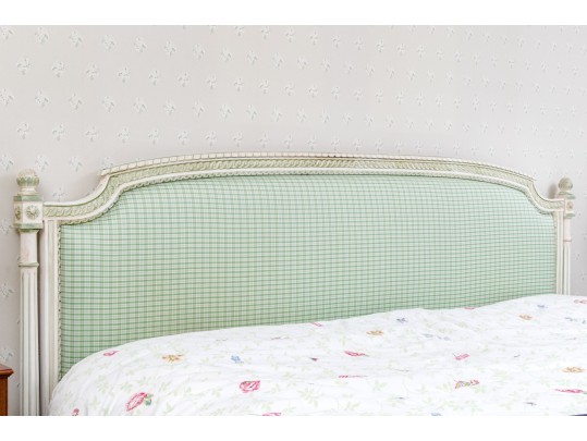 Custom Upholstered Carved King Sized Headboard