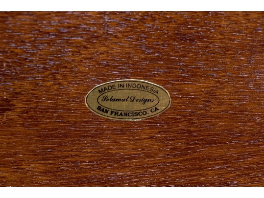 Quality Pelamat Designs Mahogany And Brass Canterbury