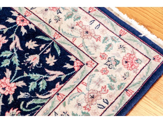 Hand-Knotted Indian Wool Carpet, 6' X 4'