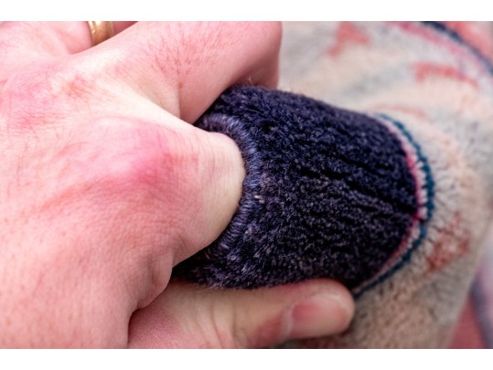 Hand-Knotted Wool Carpet, 10'-2