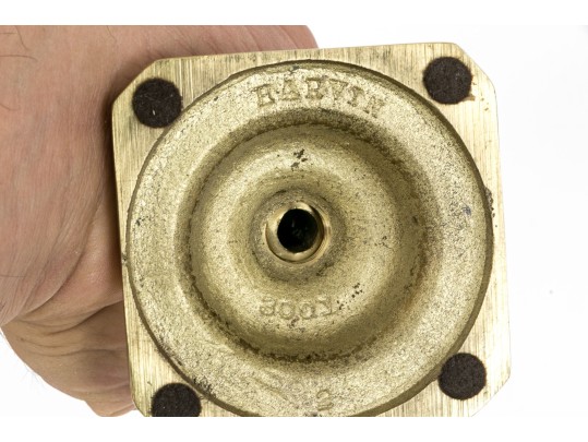 Quality Collection Of Five Brass Candlesticks, Including Two Pairs