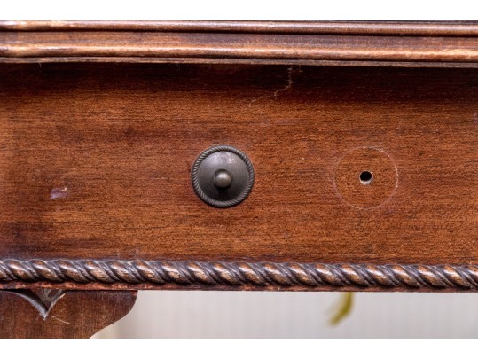 Chippendale Style Flip-Top Games Table With Extension Leaf, For Up-cycle