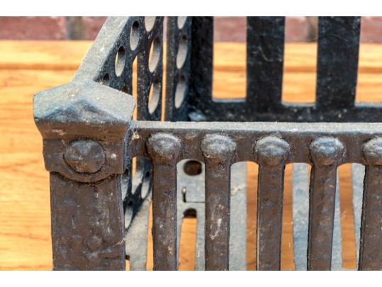 Antique Cast Iron Coal Box