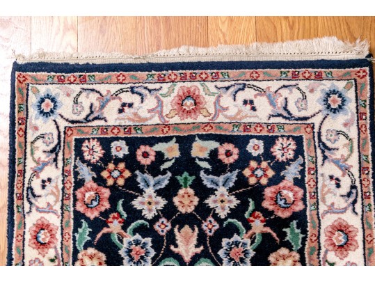 Hand-Knotted Indian Wool Runner, 7'-10