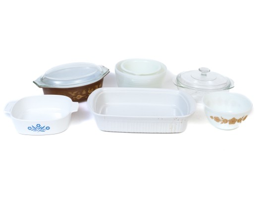 Assorted Kitchen Utensils, Including Corning Ware And Pyrex