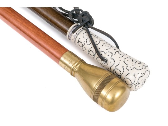 Collection Of Two Vintage Walking Canes