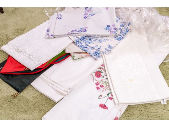 Quality Collection Of Ten Table Linens And Runners