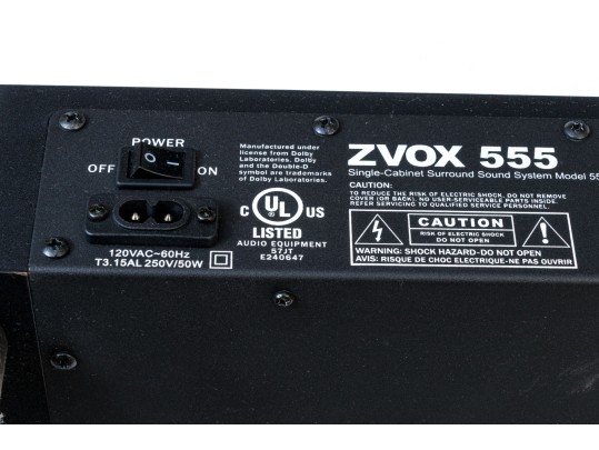 ZVOX 555 Single-Cabinet Surround Sound System