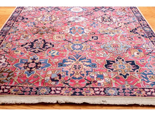 Hand-Knotted Wool Accent Carpet, 5'-10