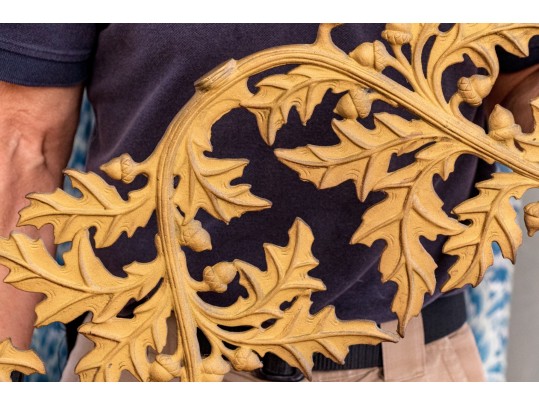 Cast Metal Oak Leaf And Acorn Wall Decor