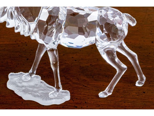 Swarovski Crystal Figurines Of Stag And Fawn