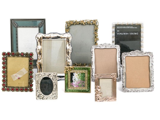 Decorative Collection Of Ten Easel Back Picture Frames