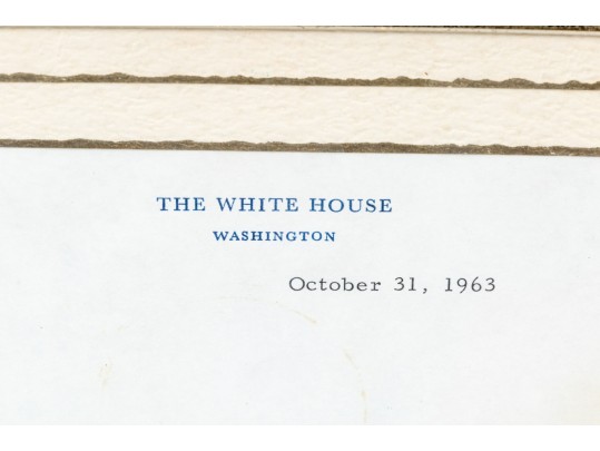 Letter Correspondence From JFK's Secretary Evelyn Lincoln, 1963