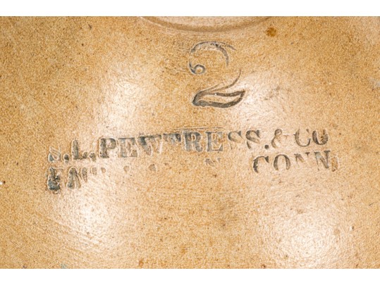 Two Antique Salt Glazed Crocks