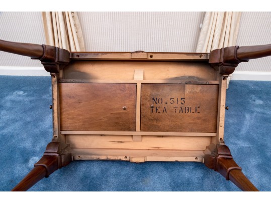 Attrib. Hickory Chair Queen Anne Style Tea Table