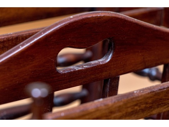 Quality Pelamat Designs Mahogany And Brass Canterbury