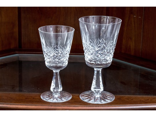 Set Of Twenty-Two Waterford Cut Crystal Stemmed Goblets