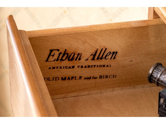 Ethan Allen American Traditional Solid Maple And Birch Chest Of Drawers