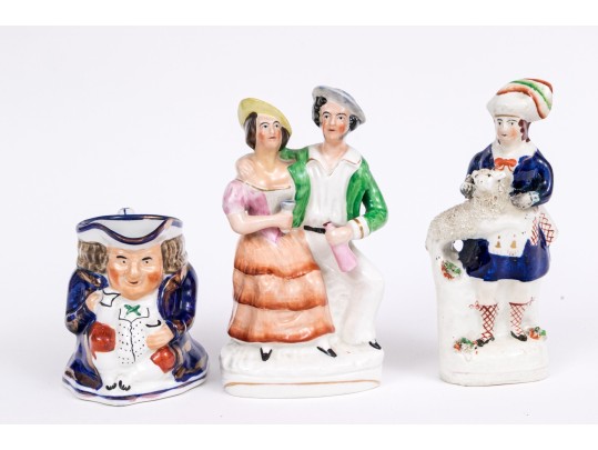 Collection Of Three English Staffordshire And Allerton's Ceramic And Mug