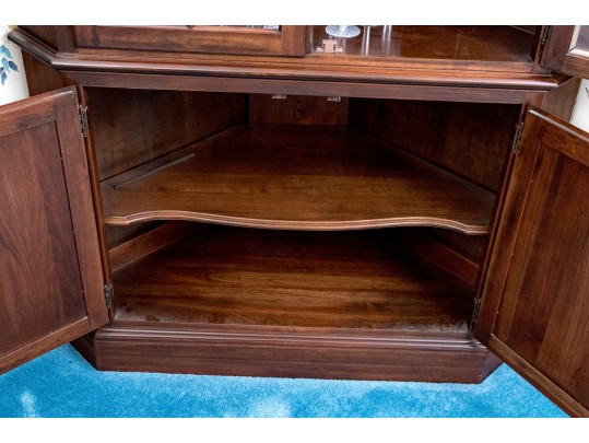 Corner Cabinet, Likely Ethan Allen Georgian Court