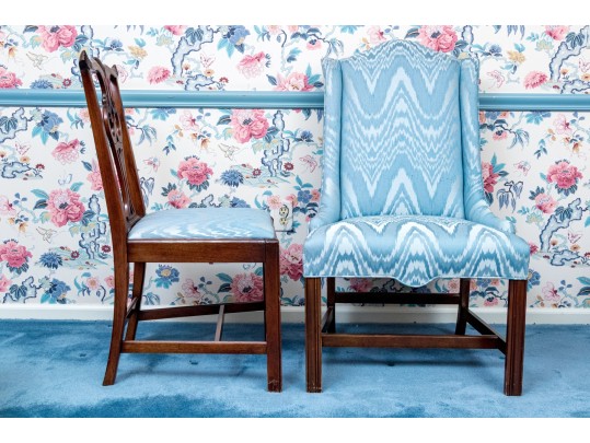 Set Of Six Chippendale Style Dining Chairs