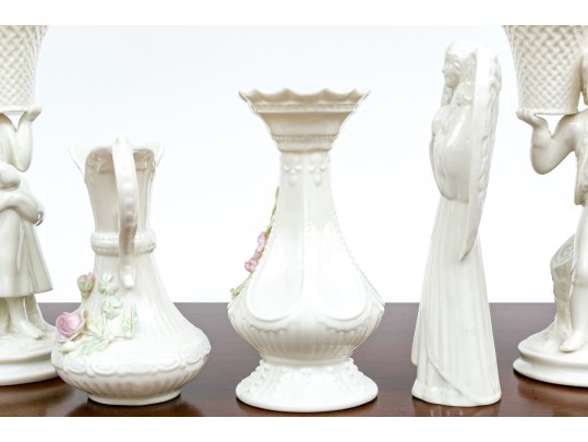 Collection Of Five Irish Belleek Ceramics