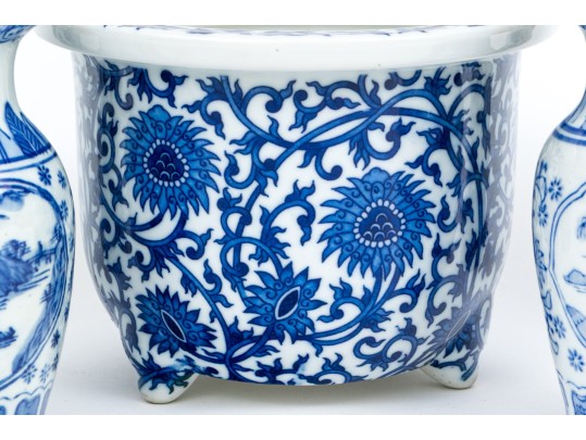 Group Of Assorted Chinese Blue And White Porcelain