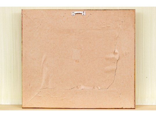 Oil On Board, Still Life With Flowers In Black Footed Bowl