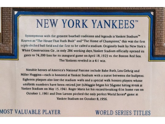 Department 56 Christmas In The City Yankee Stadium Lighted Model