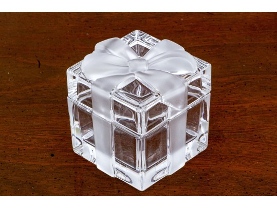 Tiffany & Co. Crystal Box In The Form Of A Present