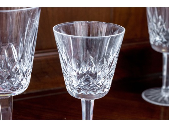 Set Of Nine Waterford Cut Crystal Stemware
