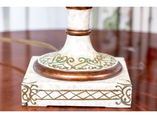 Pair Of The Bradburn Gallery Tole Urn Form Table Lamps