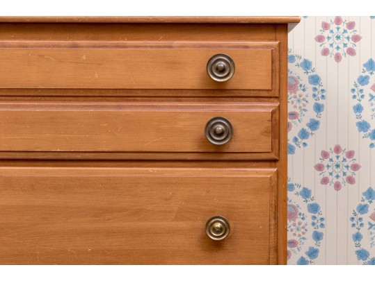 Colonial Style Maple Chest On Chest Set Of Drawers
