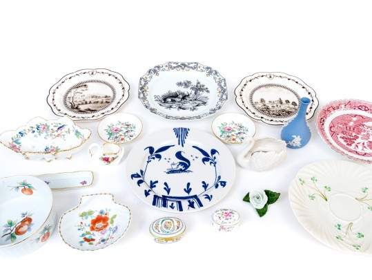 Assortment Of Ceramics Including Mottahedeh, Herend, Wedgwood, And Aynsley