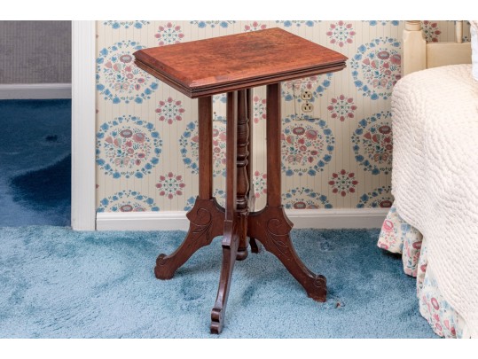 Victorian Walnut Pedestal Table, Ca. 1880