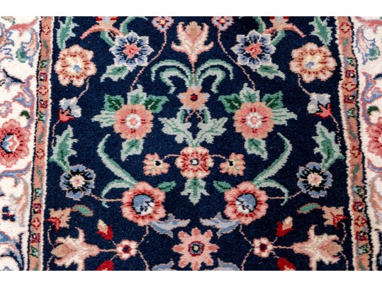 Hand-Knotted Indian Wool Runner, 7'-10