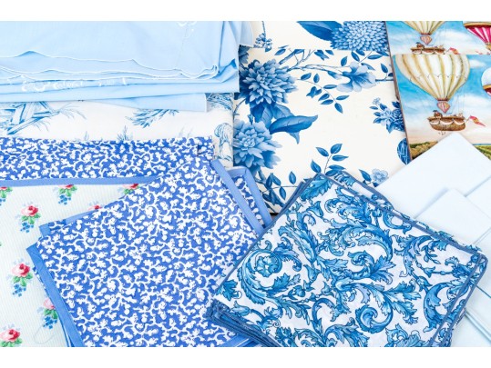 Collection Of Table Cloths, Table Runners, And Napkins