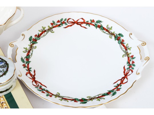 Decorative Christmas Lot, Including Spode 