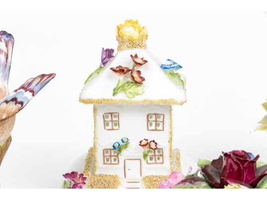 Collection Of Four English Hand-painted Ceramic Fairings