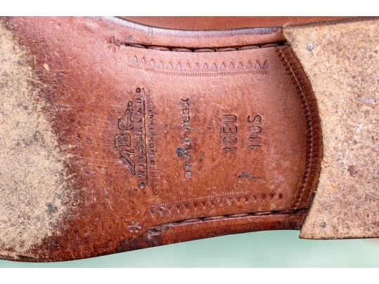 Collection Of Four Pairs Of Mens Dress Shoes, Including Ferragamo, Sizes: 10 1/2 And 11.