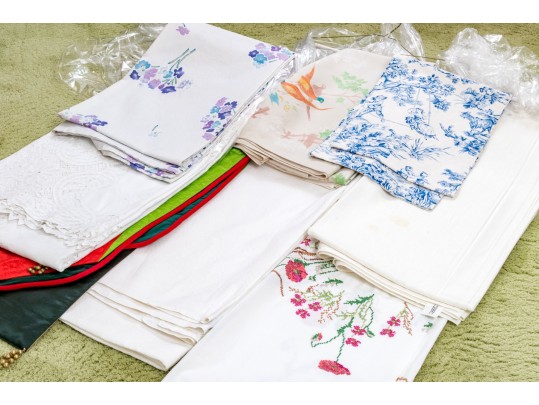 Quality Collection Of Ten Table Linens And Runners