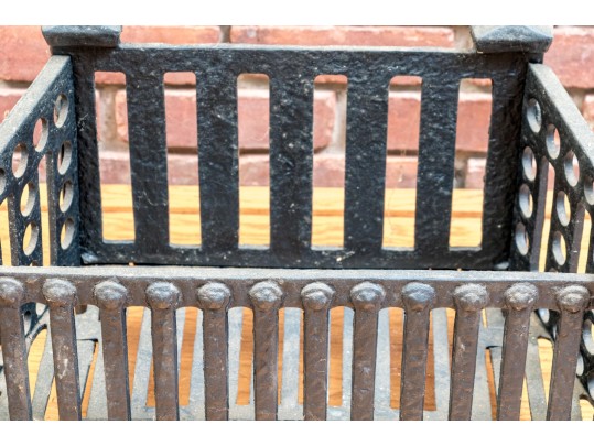 Antique Cast Iron Coal Box