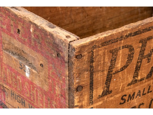 Two Vintage Wooden Storage Boxes