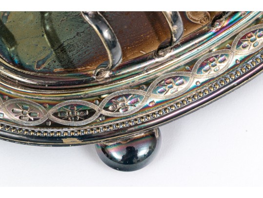 Antique Victorian English Silver-plated Toast Rack.