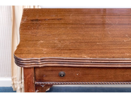 Chippendale Style Flip-Top Games Table With Extension Leaf, For Up-cycle